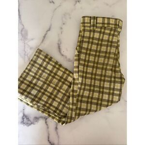 Sears Winnie the Pooh Kids unisex size 4-5T 70s vintage pants plaid bell bottom